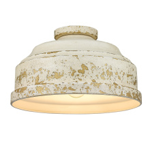 Golden Canada 0806-FM AI - Golden Lighting Keating 3-light Flush Mount in Antique Ivory